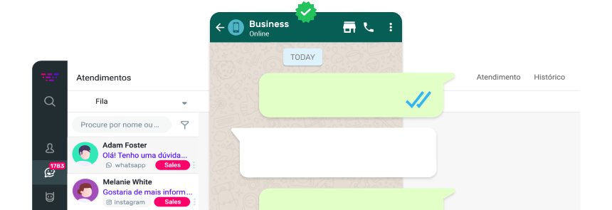 Converse com nossos especialistas em WhatsApp para Negócios e conheça todas as vantagens de integrar o seu número à Huggy Converse com nossos especialistas em WhatsApp para Negócios e conheça todas as vantagens de integrar o seu número à Huggy
