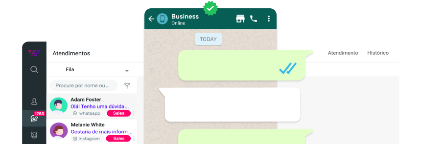 Converse com nossos especialistas em WhatsApp para Negócios e conheça todas as vantagens de integrar o seu número à Huggy Converse com nossos especialistas em WhatsApp para Negócios e conheça todas as vantagens de integrar o seu número à Huggy