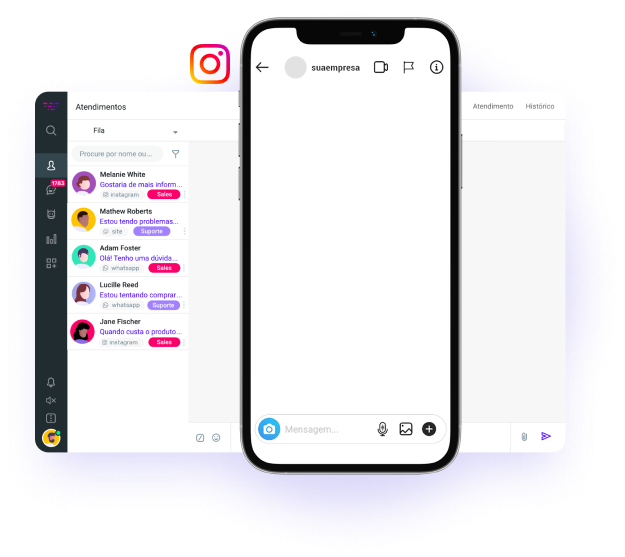 Responda todos no seu direct utilizando chatbots ou conectando a sua equipe de atendimento Responda todos no seu direct utilizando chatbots ou conectando a sua equipe de atendimento